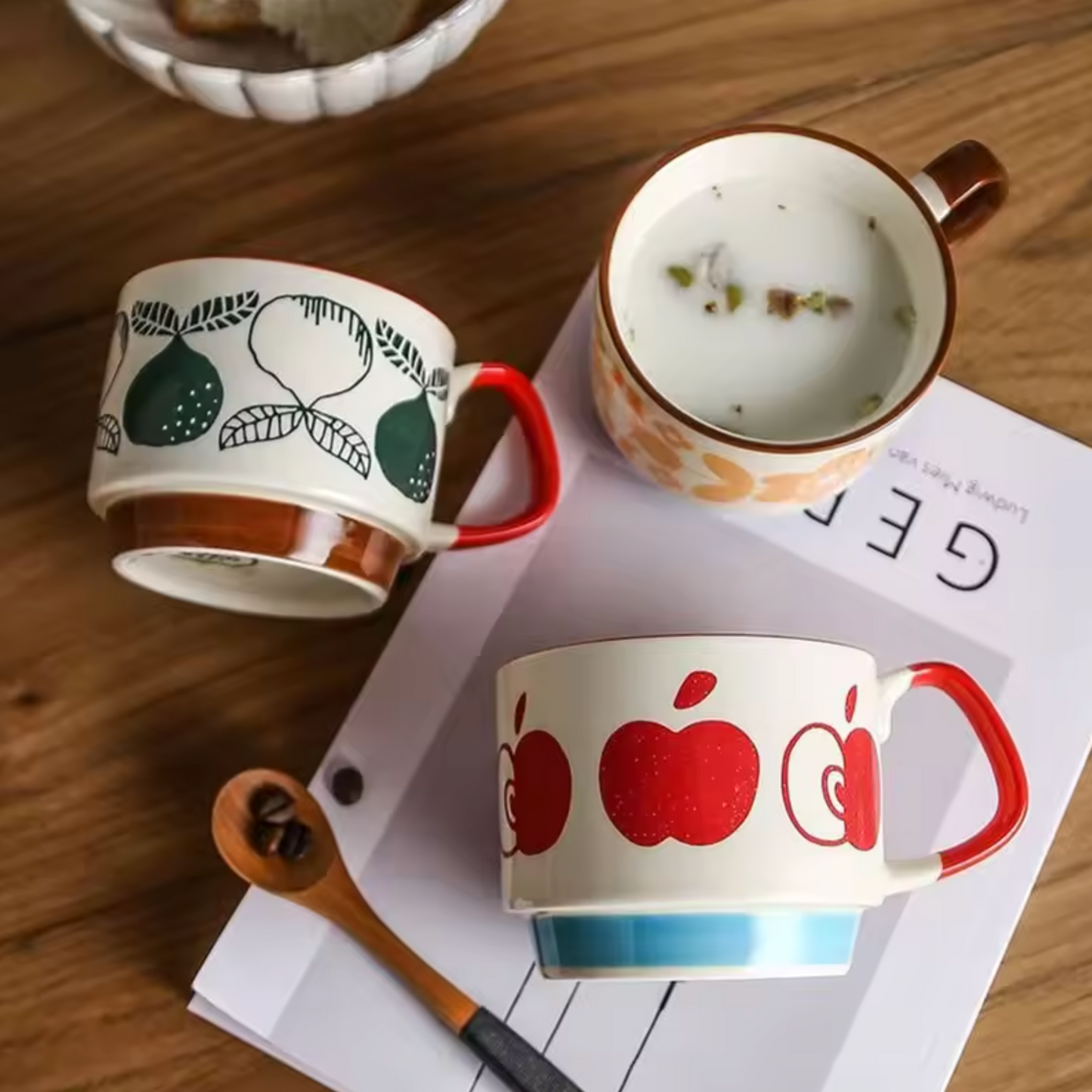 Block Print Plant Mug