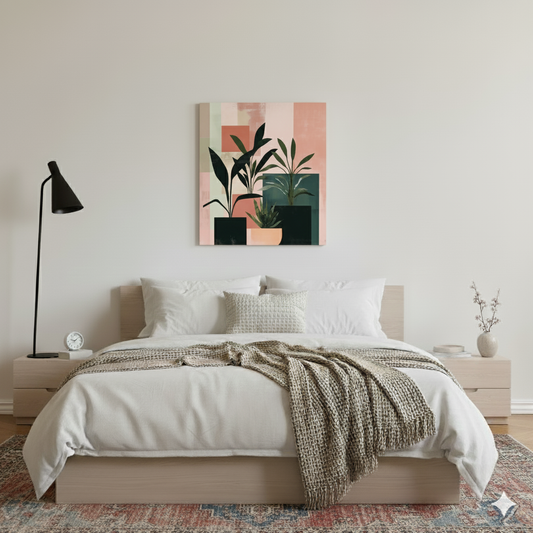 Blocks and Leaves - Canvas