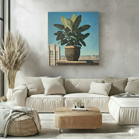 Leafy Rooftop - Canvas