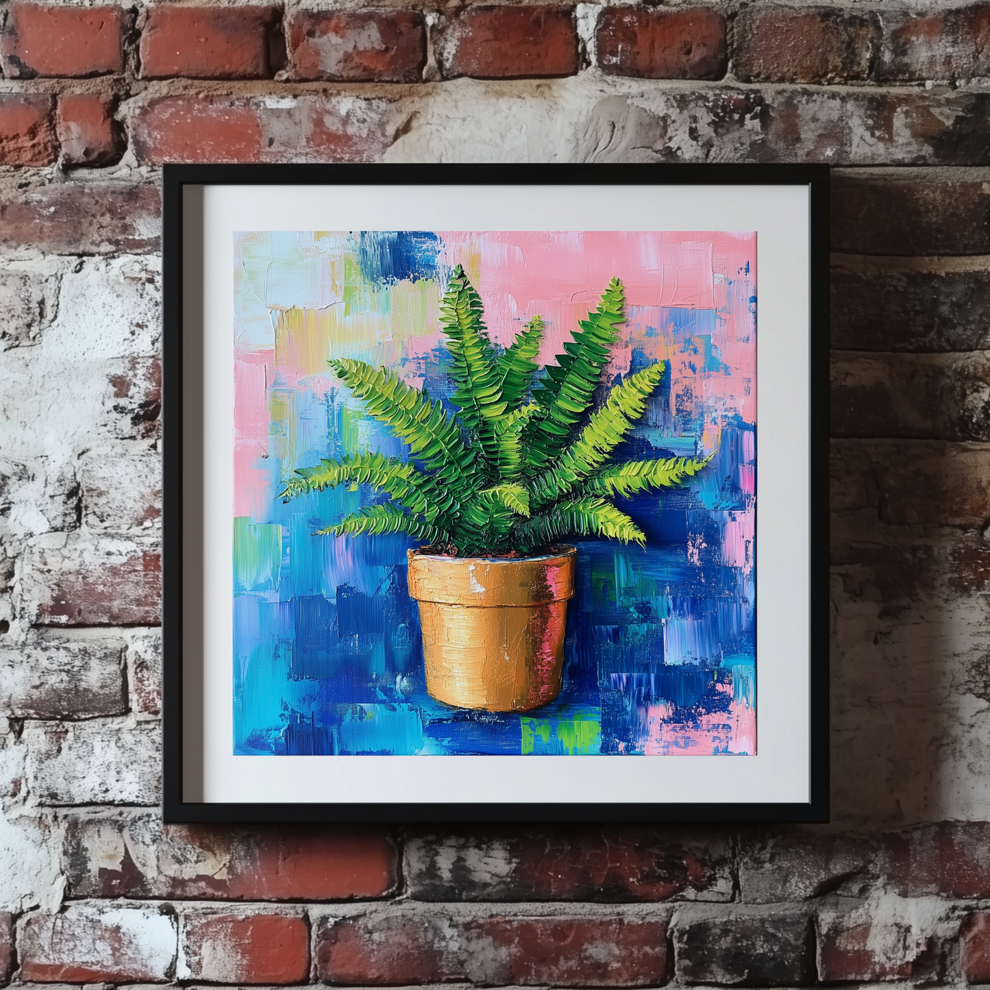 Acrylic Fern Plant Wall Art