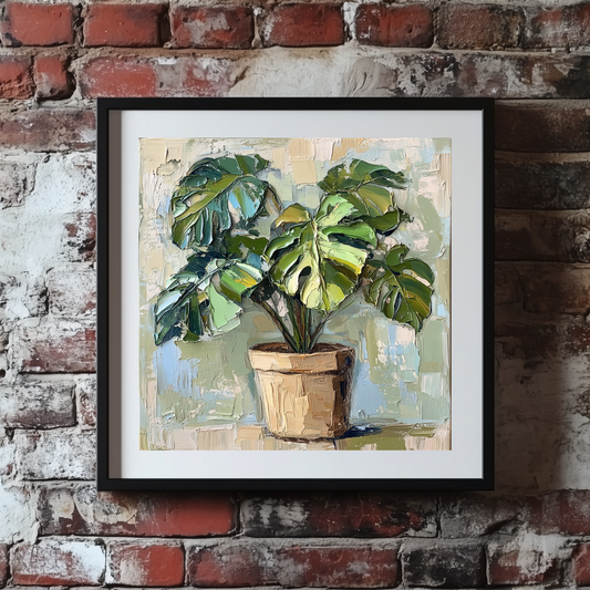 Acrylic Monstera Plant Wall Art