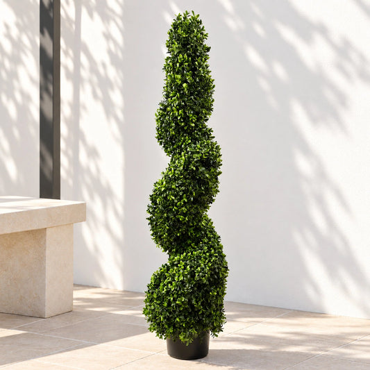 Barnaby the Artificial Spiral Buxus Topiary Tree