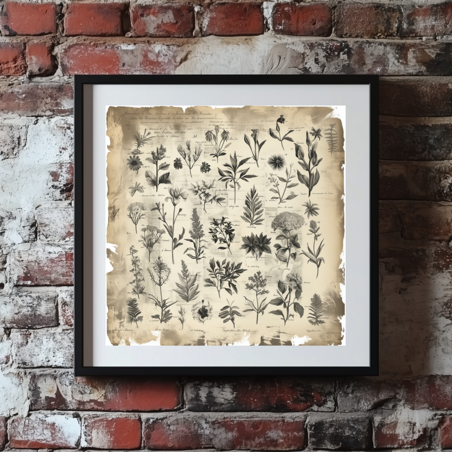 Botanical Illustration Flower Wall Art