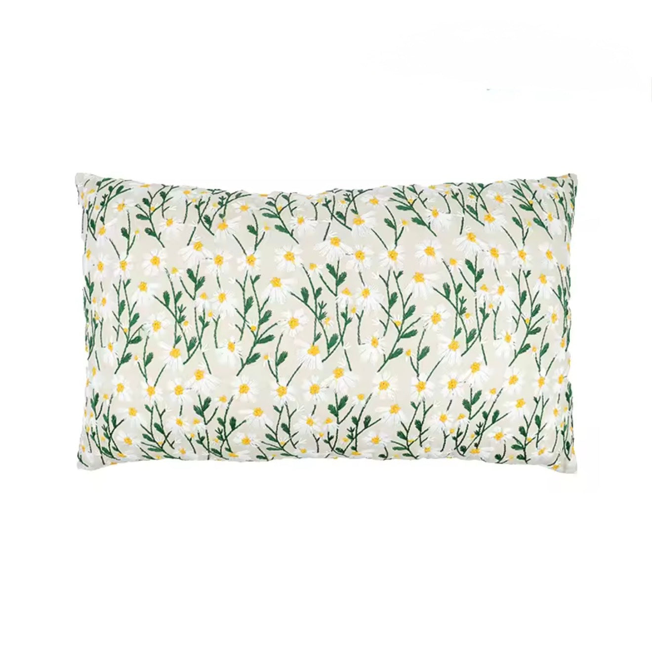 Embroidered Little Daisy Cushion