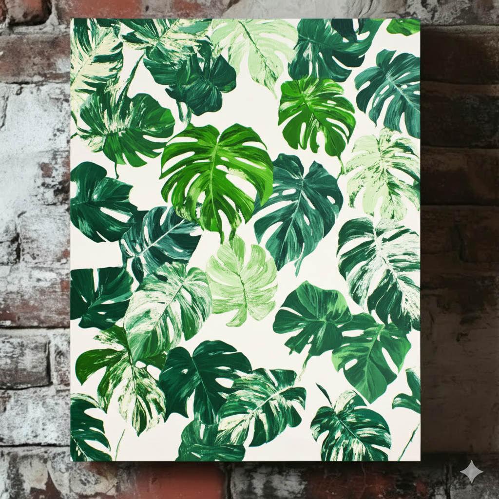 Monstera Leaves - Canvas