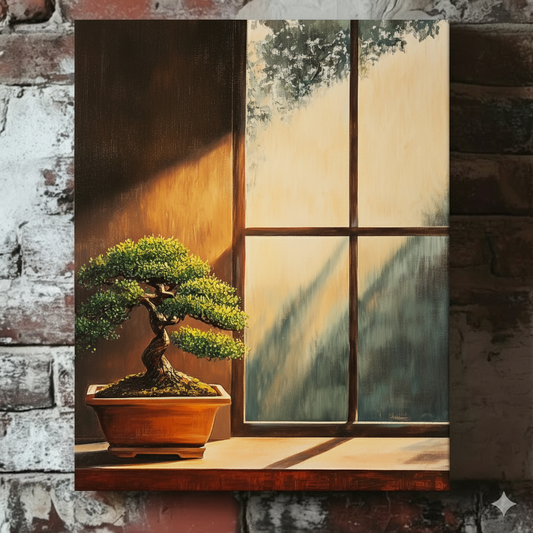 Sunlit Bonsai - Canvas