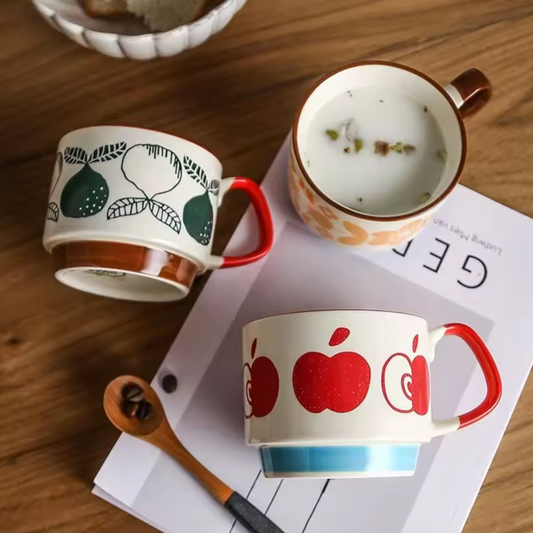 Block Print Plant Mug