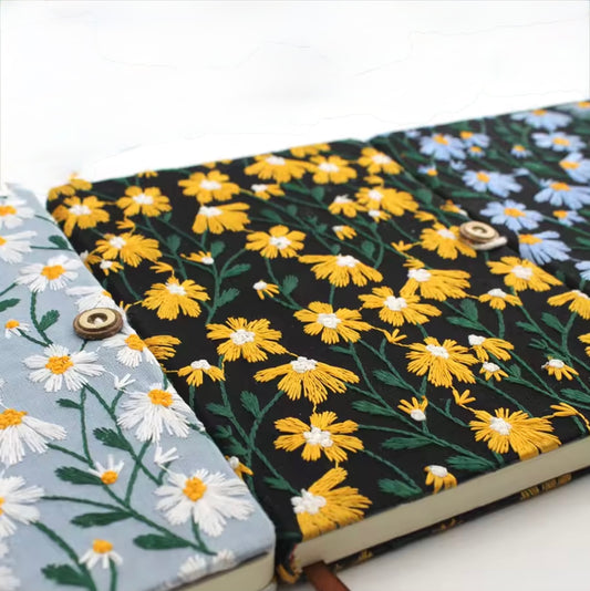 Embroidered Little Daisy Notebook