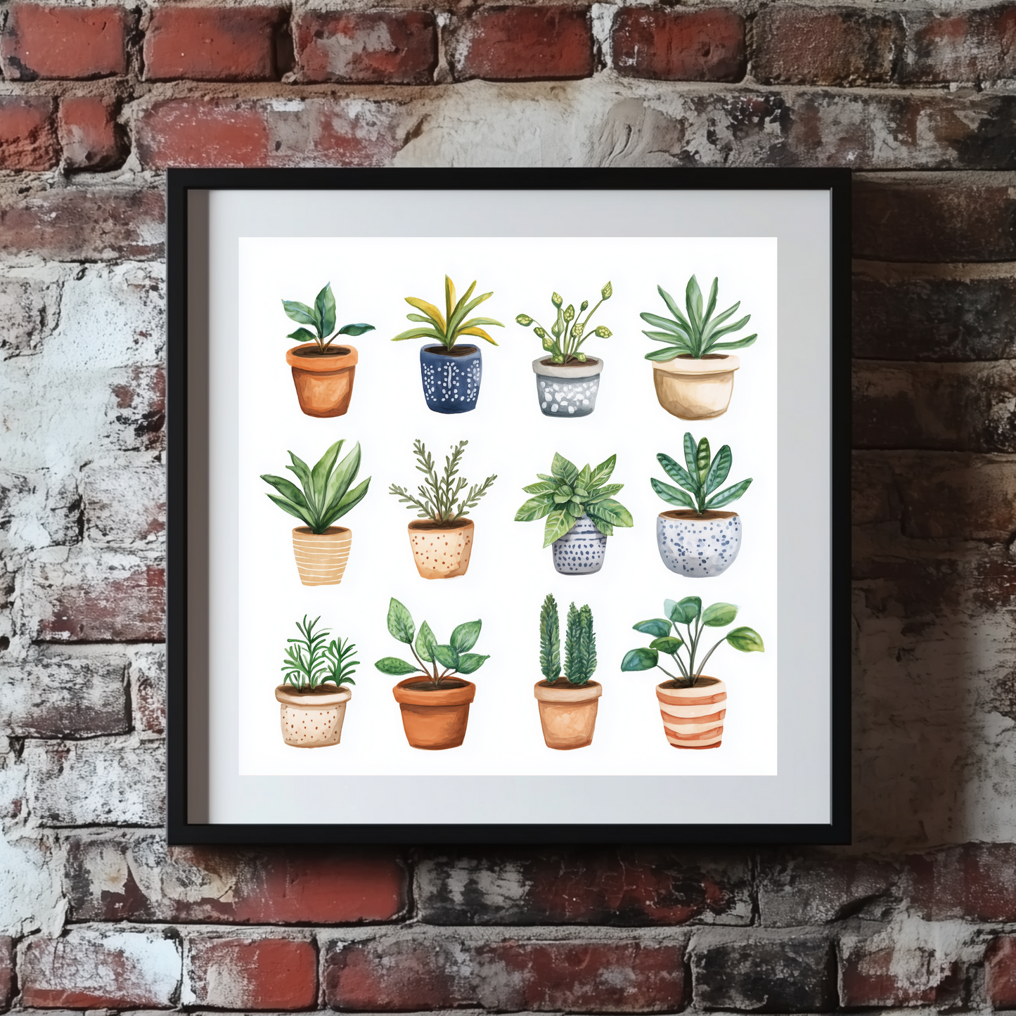 Tiny Plant Pot Sketch Wall Art