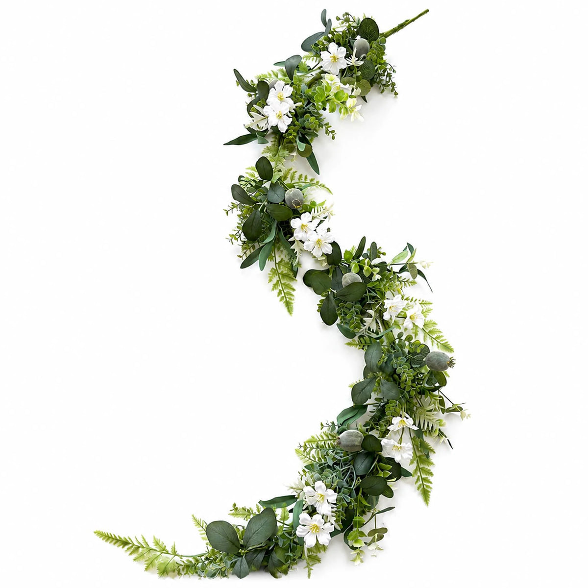 White Floral Garland
