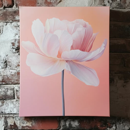 Solitary Poppy - Canvas