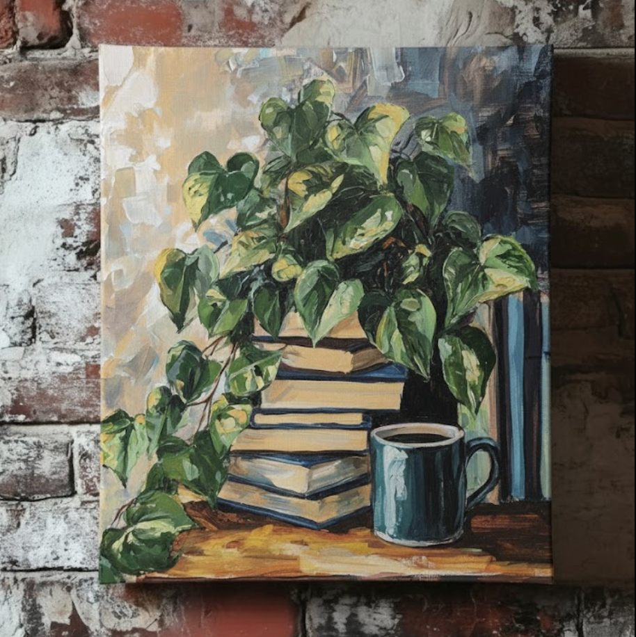 Pothos and Paper - Canvas
