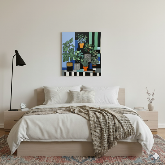 Geometric Greenhouse - Canvas