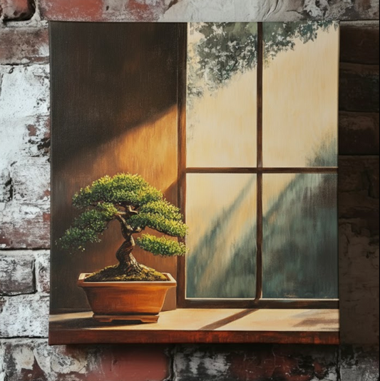 Sunlit Bonsai - Canvas